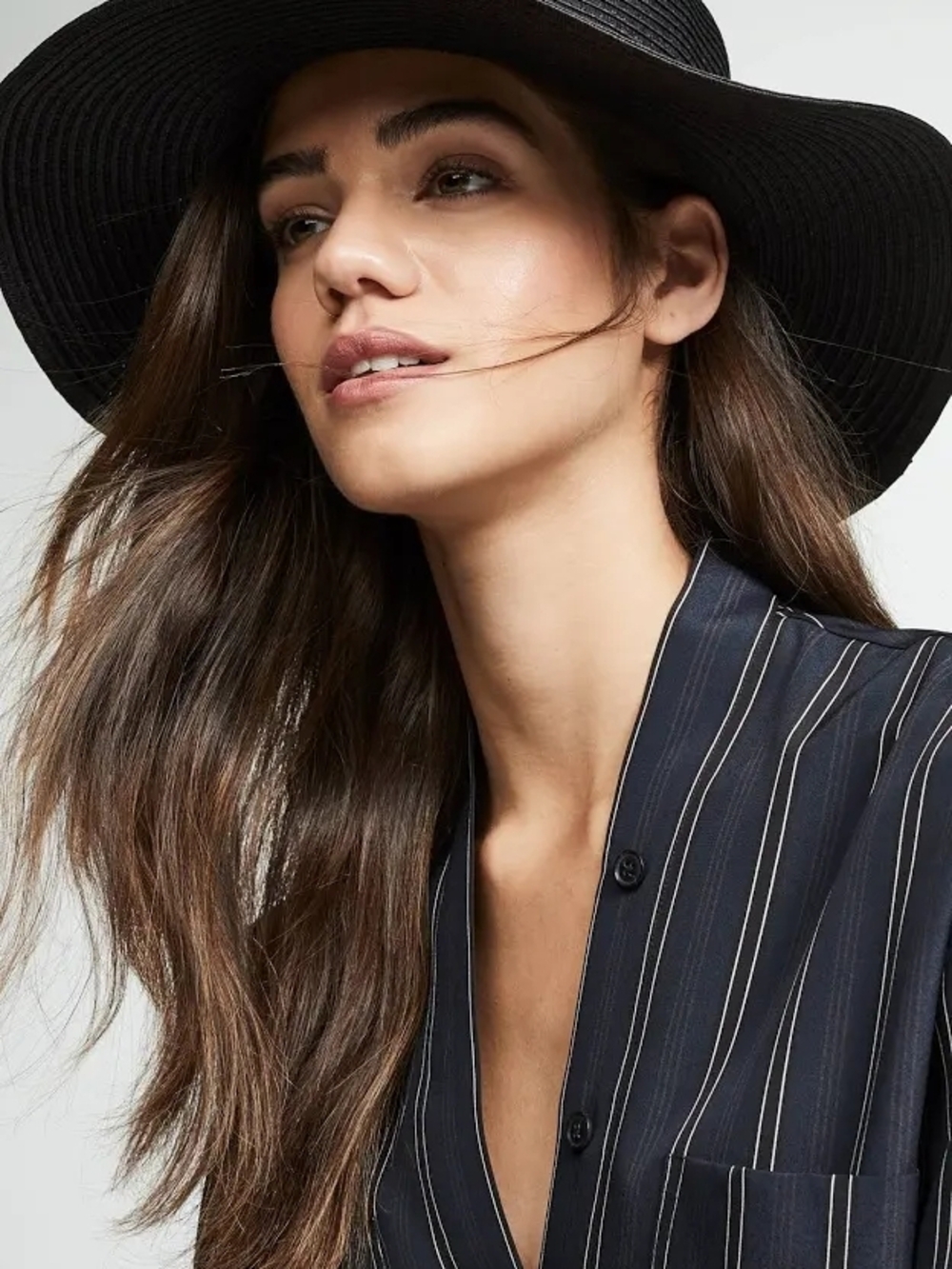 Madewell Black Boho Sun Hat
